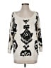 Pam & Gela Print Ivory Pullover Sweater Size S - photo 1