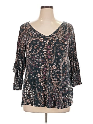 Maurices 3/4 Sleeve Blouse (view 1)
