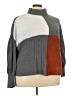 Absolutely Famous 100% Polyester Color Block Gray Turtleneck Sweater Size 3X - photo 1