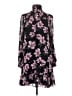 CeCe 100% Polyester Floral Black Casual Dress Size XS - photo 1