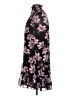 CeCe 100% Polyester Floral Black Casual Dress Size XS - photo 5