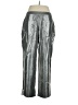 ASOS Design Metallic Silver Casual Pants Size 14 - photo 2