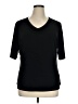 Susan Graver Black 3/4 Sleeve Top Size 1X - photo 1
