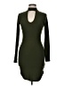 No Comment Solid Green Casual Dress Size M - photo 1