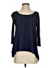 Kohl's 100% Rayon Blue 3/4 Sleeve Top Size S - photo 1