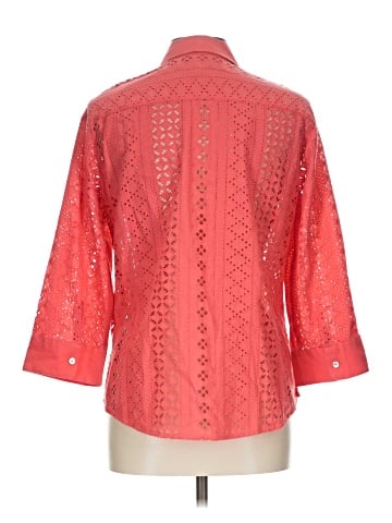 Foxcroft 3/4 Sleeve Button-Down Shirt (view 2)