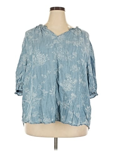 Westbound 3/4 Sleeve Blouse (view 1)