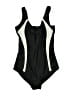 Sway Color Block Black One Piece Swimsuit Size S - photo 1