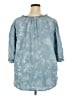 Westbound 100% Lyocell Blue 3/4 Sleeve Blouse Size 2X - photo 2