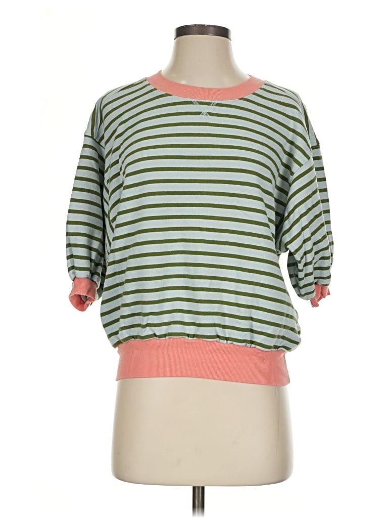 Pre-owned Pilcro Pullover Sweater In Green