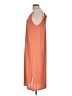 Double Zero Solid Orange Casual Dress Size L - photo 5