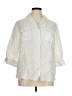 Tweeds Ivory 3/4 Sleeve Button-Down Shirt Size 1X - photo 1
