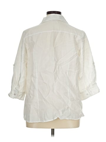 Tweeds 3/4 Sleeve Button-Down Shirt (view 2)