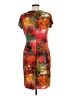 Ellen Tracy Print Orange Cocktail Dress Size 12 - photo 2