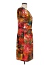 Ellen Tracy Print Orange Cocktail Dress Size 12 - photo 4