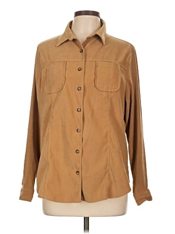 White Stag Long Sleeve Button-Down Shirt (view 1)