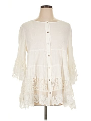 Oddi 3/4 Sleeve Blouse (view 1)
