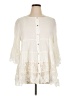 Oddi 100% Rayon Ivory 3/4 Sleeve Blouse Size XL - photo 1