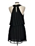 Naked Zebra 100% Polyester Solid Black Casual Dress Size L - photo 2