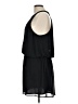 Naked Zebra 100% Polyester Solid Black Casual Dress Size L - photo 5