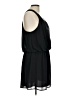 Naked Zebra 100% Polyester Solid Black Casual Dress Size L - photo 4