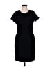 Jon Solid Black Casual Dress Size 14 - photo 1