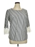 Notations Silver 3/4 Sleeve Top Size XL - photo 1