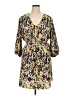 Vero Moda 100% Polyester Print Yellow Casual Dress Size 16 - photo 1
