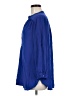 Halogen 100% Polyester Blue 3/4 Sleeve Blouse Size M - photo 5