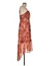 No Boundaries 100% Polyester Paisley Orange Cocktail Dress Size L - photo 4