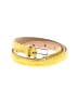 J.Crew 100% Leather Yellow Leather Belt Size S - photo 1