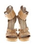 Stuart Weitzman Gold Wedges Size 7 1/2 - photo 2