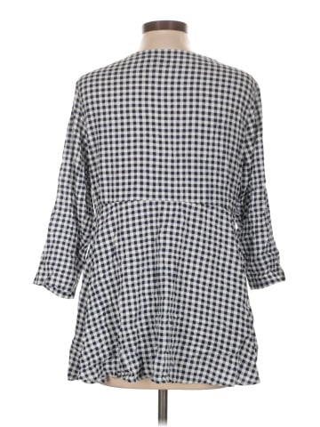 Torrid 3/4 Sleeve Button-Down Shirt (view 2)