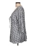 Torrid Checkered-gingham Blue 3/4 Sleeve Button-Down Shirt Size Lg Plus (0) - photo 5