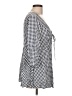 Torrid Checkered-gingham Blue 3/4 Sleeve Button-Down Shirt Size Lg Plus (0) - photo 4