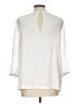 Hinge 100% Polyester Ivory 3/4 Sleeve Blouse Size L - photo 2