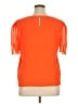Calvin Klein 100% Polyester Orange Short Sleeve Top Size XL - photo 2