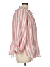 Kivari Stripes Pink 3/4 Sleeve Blouse Size 10 - photo 4