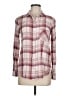 Mudd Plaid Burgundy Long Sleeve Button-Down Shirt Size M - photo 1