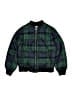 Old Navy 100% Polyester Plaid Green Jacket Size 10 - 12 - photo 1