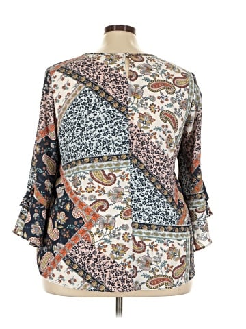 Cato 3/4 Sleeve Blouse (view 2)