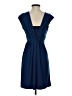 BCBG Paris Solid Blue Casual Dress Size XS - photo 2