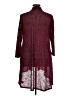 Bobeau Burgundy Cardigan Size XL - photo 2
