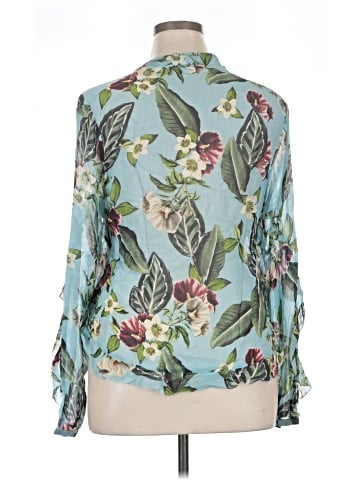 Nicholas 3/4 Sleeve Silk Top (view 2)