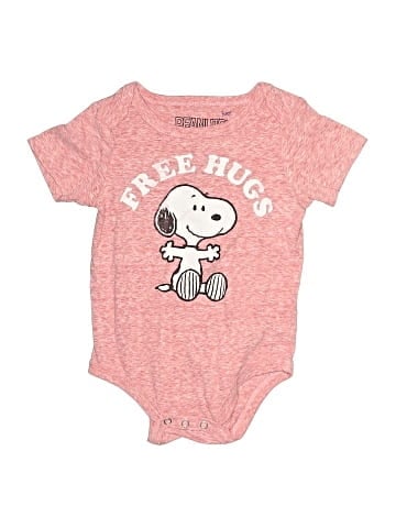 Peanuts Short Sleeve Onesie (view 1)