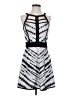 Buffalo by David Bitton Graphic Silver Cocktail Dress Size S - photo 1