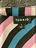 Torrid 100% Polyester Stripes Teal 3/4 Sleeve Blouse Size 1X Plus (1) - photo 7