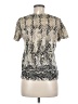 Life Style Silver Short Sleeve Blouse Size M - photo 2