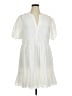 Vince Camuto 100% Polyester White Casual Dress Size XL - photo 1