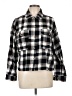 Brixton Plaid Black Long Sleeve Button-Down Shirt Size L - photo 1